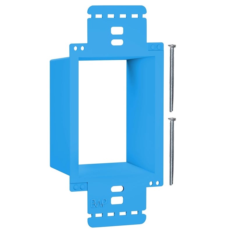 BWP 1 Pack Electrical Outlet Box Extender 1 Gang - Electrical Box Extender with 2 Screws -Single Gang Box Extender Outlet - Image 1